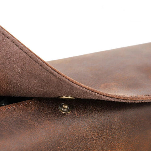 Coffee Genuine Leather Watch Roll – 3 Slot Travel Case for Men & Women