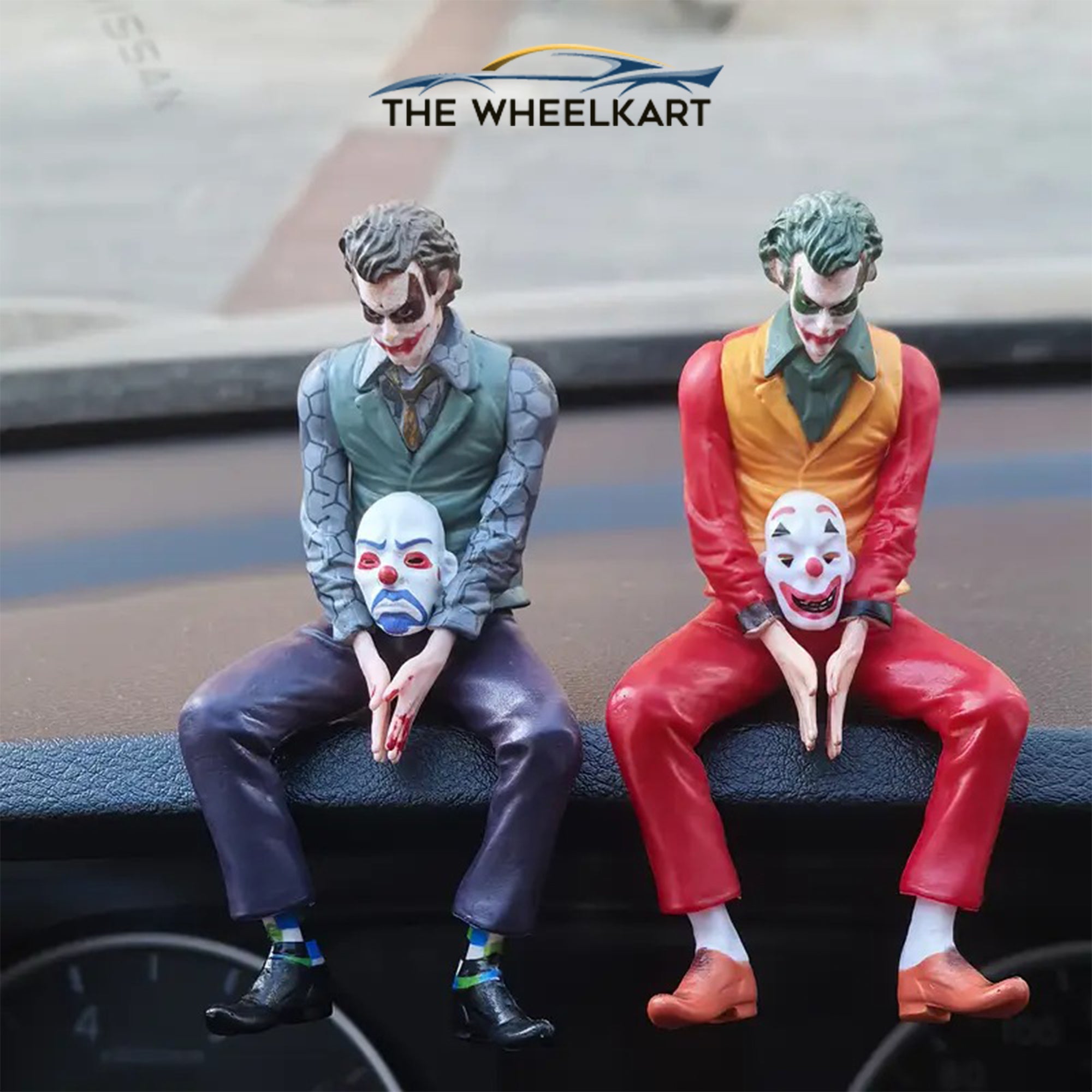 Car dashboard decorative clown tail seat ornament