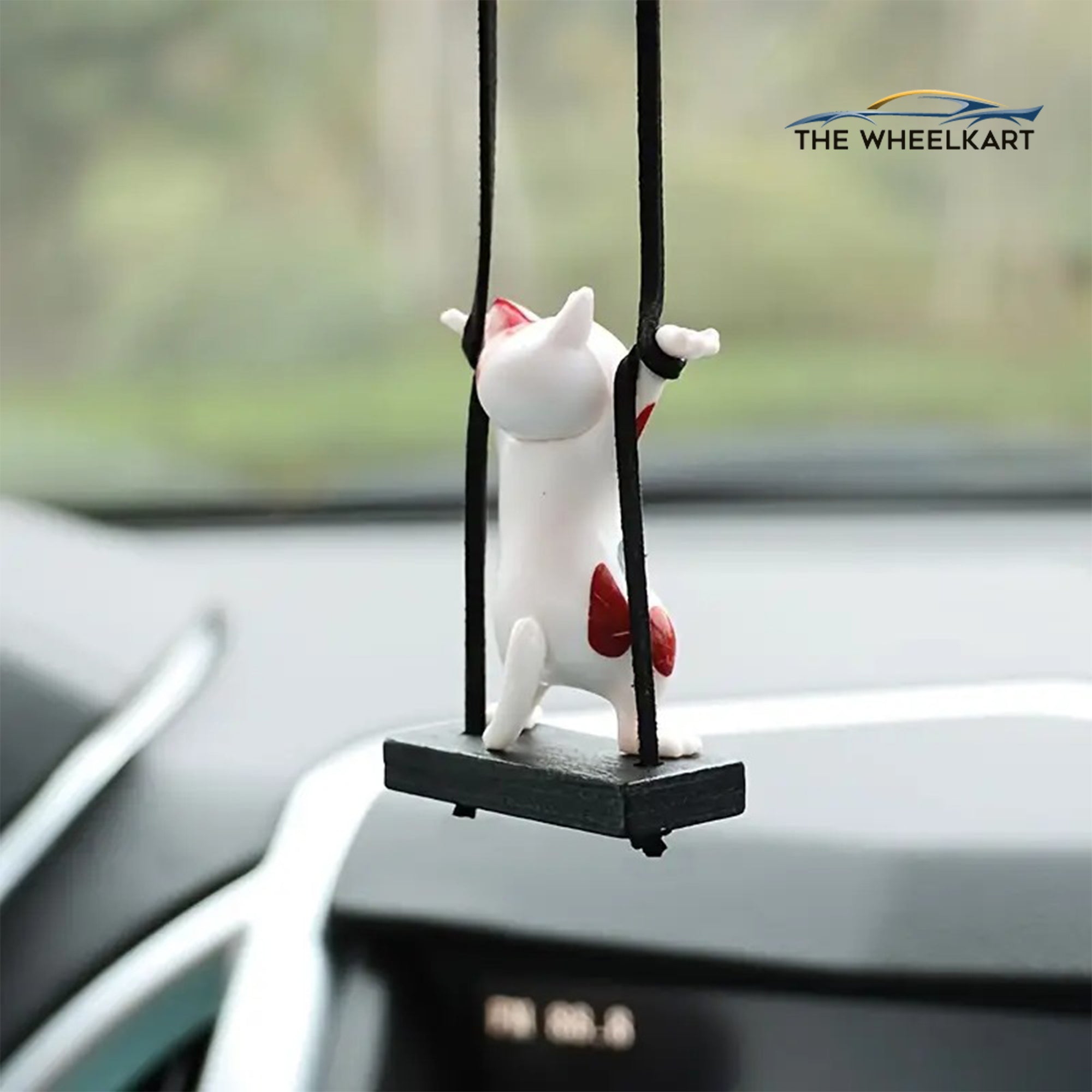 1pc Charming Cat Car Pendant, Cute Cat Dancing Cat
