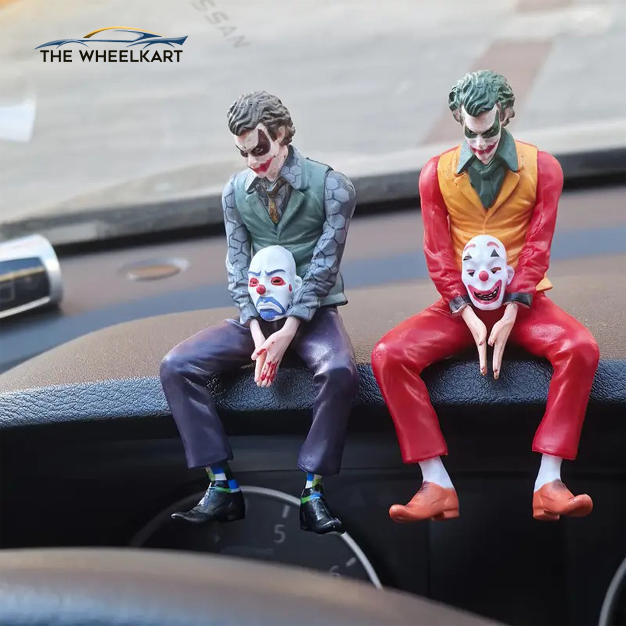 Car dashboard decorative clown tail seat ornament