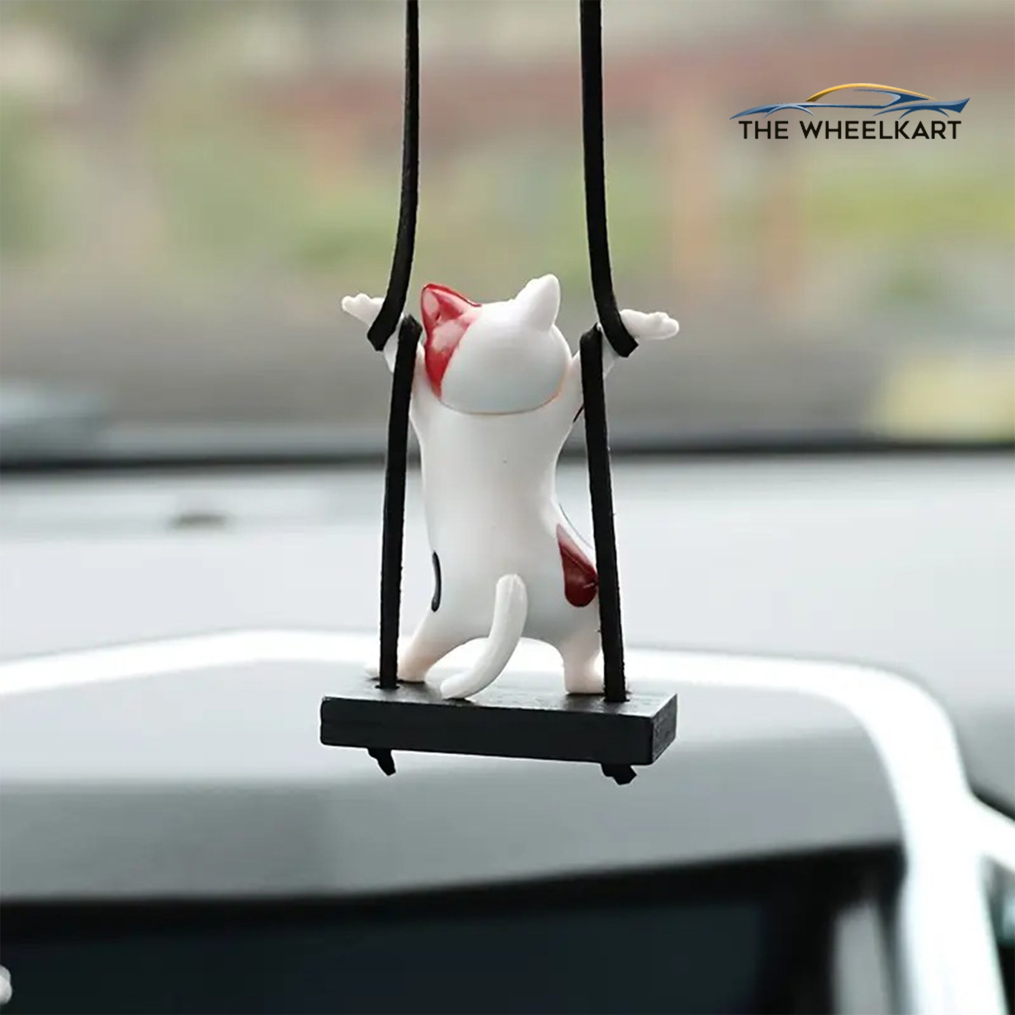 1pc Charming Cat Car Pendant, Cute Cat Dancing Cat