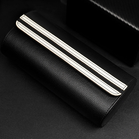 Watch Storage Organizer Roll Travel Case – Black (3 Slots)