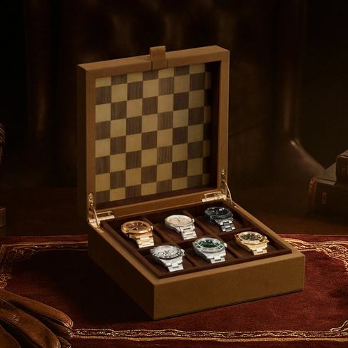 MOZSLY Luxury 6 Watch Storage Box – Bruges Terra Brown (Artist’s Series)