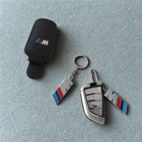 Bundle 6 - BMW Logo Keychain + Glasses Holder