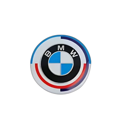 BMW Gloss Black Wheel Center Caps – 68 mm with Silver Logo (Set of 4)