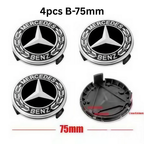 الحزمة 4 - أغطية عجلات مرسيدس AMG + ميدالية مفاتيح
