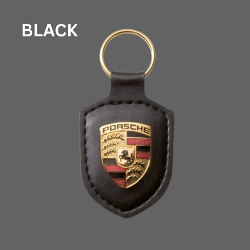 Bundle 1 - Porsche Wheel Hub Covers + Leather Keychain