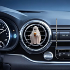 2pcs Halloween Ghost Acrylic Air Freshener Clips