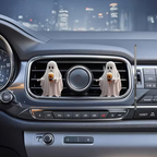 2pcs Halloween Ghost Acrylic Air Freshener Clips