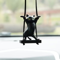 1pc Charming Cat Car Pendant, Cute Cat Dancing Cat