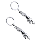 Classic Jaguar Leopard Leather Keychain – Premium Car Key Ring & Bag Charm