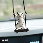 1pc Charming Cat Car Pendant, Cute Cat Dancing Cat
