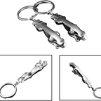 Classic Jaguar Leopard Leather Keychain – Premium Car Key Ring & Bag Charm
