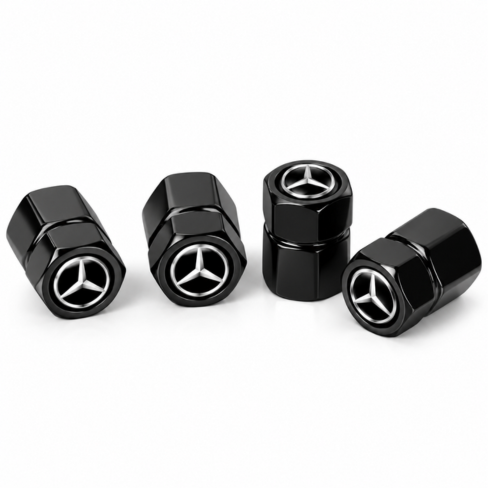 Mercedes Benz AMG 4Pcs Diamond shaped valve Alloy Car Wheel Tire Air Valve Caps Stem