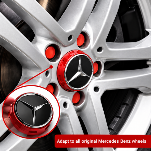 Mercedes Benz AMG 4PCS 75mm NEW Car Wheel Center Hub Caps Cover