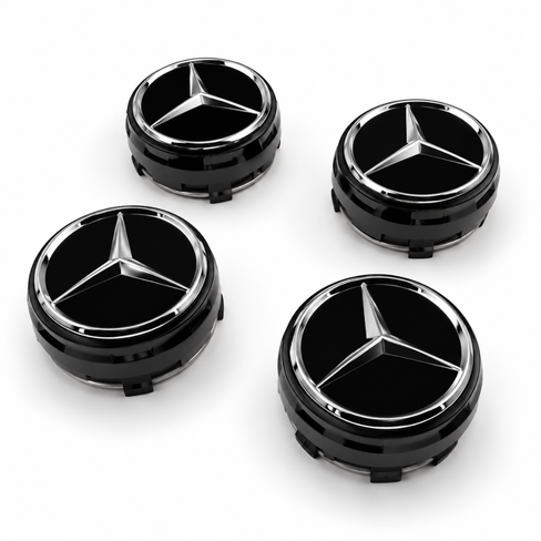 Mercedes Benz AMG 4PCS 75mm NEW Car Wheel Center Hub Caps Cover