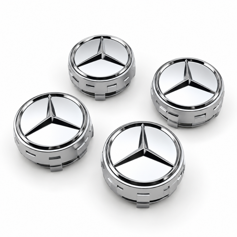 Mercedes Benz AMG 4PCS 75mm NEW Car Wheel Center Hub Caps Cover