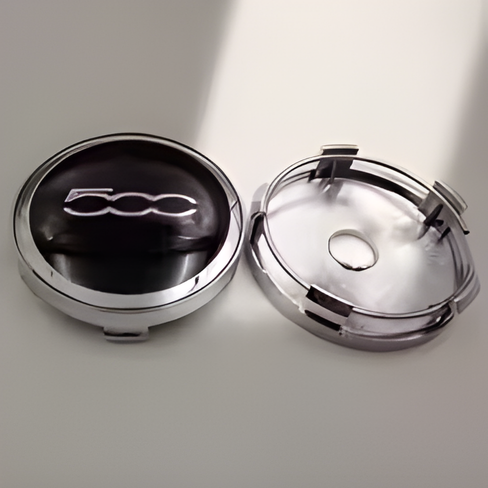 Fiat Logo Wheel Center Hub Caps – 60mm Rim Emblems (Set of 4)