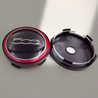 Fiat Logo Wheel Center Hub Caps – 60mm Rim Emblems (Set of 4)