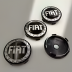Fiat Logo Wheel Center Hub Caps – 60mm Rim Emblems (Set of 4)