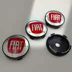 Fiat Logo Wheel Center Hub Caps – 60mm Rim Emblems (Set of 4)