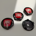 Fiat Logo Wheel Center Hub Caps – 60mm Rim Emblems (Set of 4)