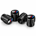 BMW 4Pcs Aluminum Car Tire Valve Caps Tyre Valve Stem Dust‑Proof Covers