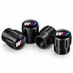 BMW 4Pcs Aluminum Car Tire Valve Caps Tyre Valve Stem Dust‑Proof Covers