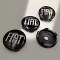 Fiat Logo Wheel Center Hub Caps – 60mm Rim Emblems (Set of 4)