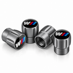 BMW 4Pcs Aluminum Car Tire Valve Caps Tyre Valve Stem Dust‑Proof Covers
