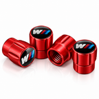 BMW 4Pcs Aluminum Car Tire Valve Caps Tyre Valve Stem Dust‑Proof Covers