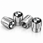 BMW 4Pcs Aluminum Car Tire Valve Caps Tyre Valve Stem Dust‑Proof Covers