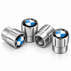 BMW 4Pcs Aluminum Car Tire Valve Caps Tyre Valve Stem Dust‑Proof Covers