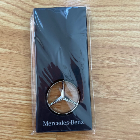 Mercedes-Benz Silver Die-Cast Zinc Keychain with Rotating Star