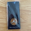 Mercedes-Benz Silver Die-Cast Zinc Keychain with Rotating Star