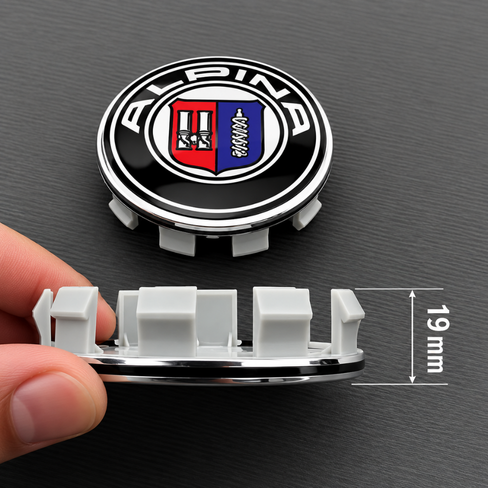 BMW 4pcs 68mm Logo Alpina Emblem Car Wheel Center Hub Caps