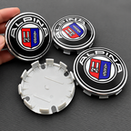 BMW 4pcs 68mm Logo Alpina Emblem Car Wheel Center Hub Caps