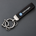 Volkswagen Suede Leather Metal Buckle Car Keychains Key Chain Rings