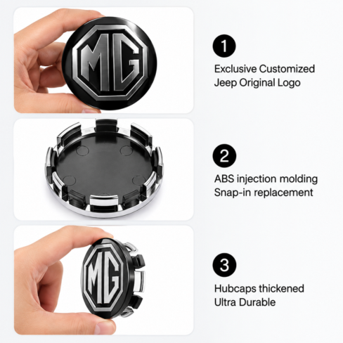 MG 4Pcs 56MM Car Wheel Hub Center Caps Emblem Cover