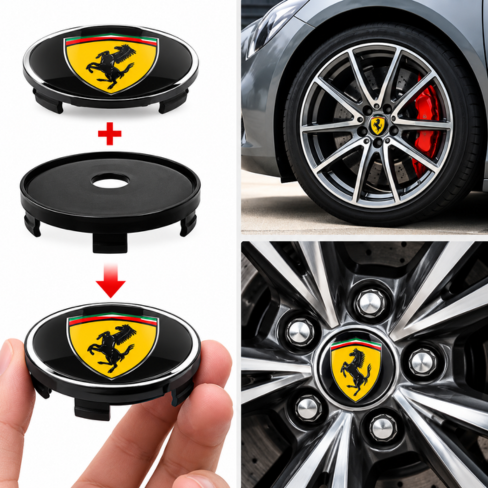 4Pcs Funny Spoof Prank Donkey logo Wheel Center Cap for Ford Mercedes Benz Volkswagen golf BMW audi Tesla FIAT KIA honda Volvo