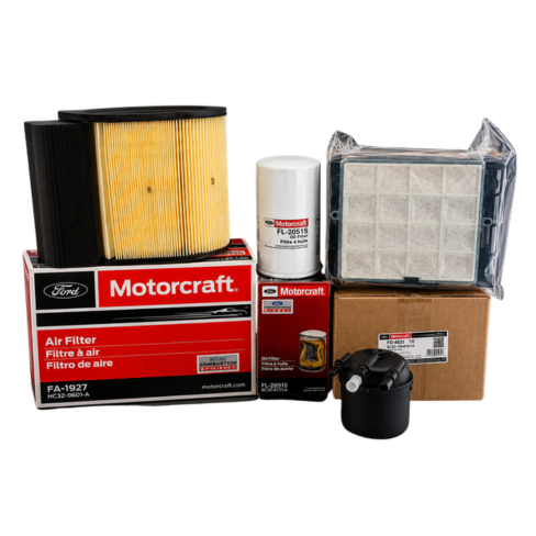 Genuine Motorcraft Oil, Air & Fuel Filter Kit for Ford F-250 F-350 F-450 6.7L Power Stroke Diesel
