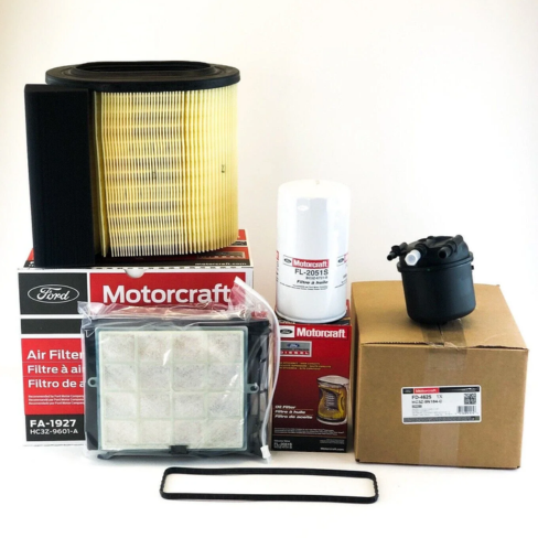 Genuine Motorcraft Oil, Air & Fuel Filter Kit for Ford F-250 F-350 F-450 6.7L Power Stroke Diesel