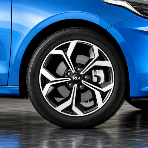 KIA 4Pcs 58mm Car Wheel Center Hub Caps Logo Cover Accessories