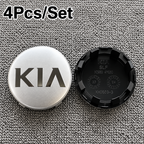 KIA 4Pcs 58mm Car Wheel Center Hub Caps Logo Cover Accessories