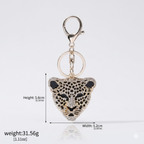 Jaguar Leopard Keychain Pendant – Luxury Animal Charm Bag Accessory