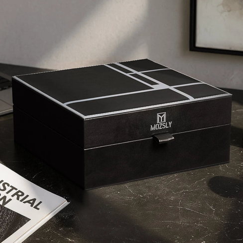 MOZSLY Luxury 6 Watch Display Box – The Architect · NOX