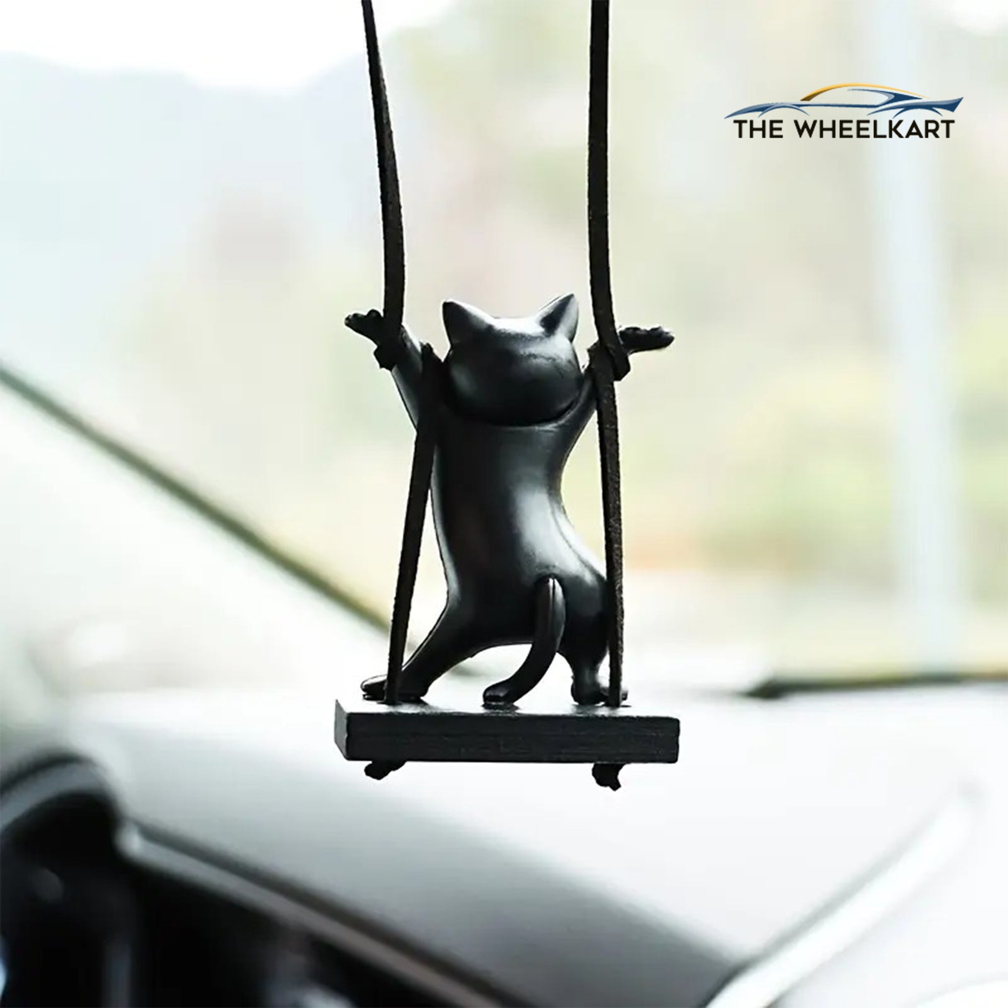 1pc Charming Cat Car Pendant, Cute Cat Dancing Cat
