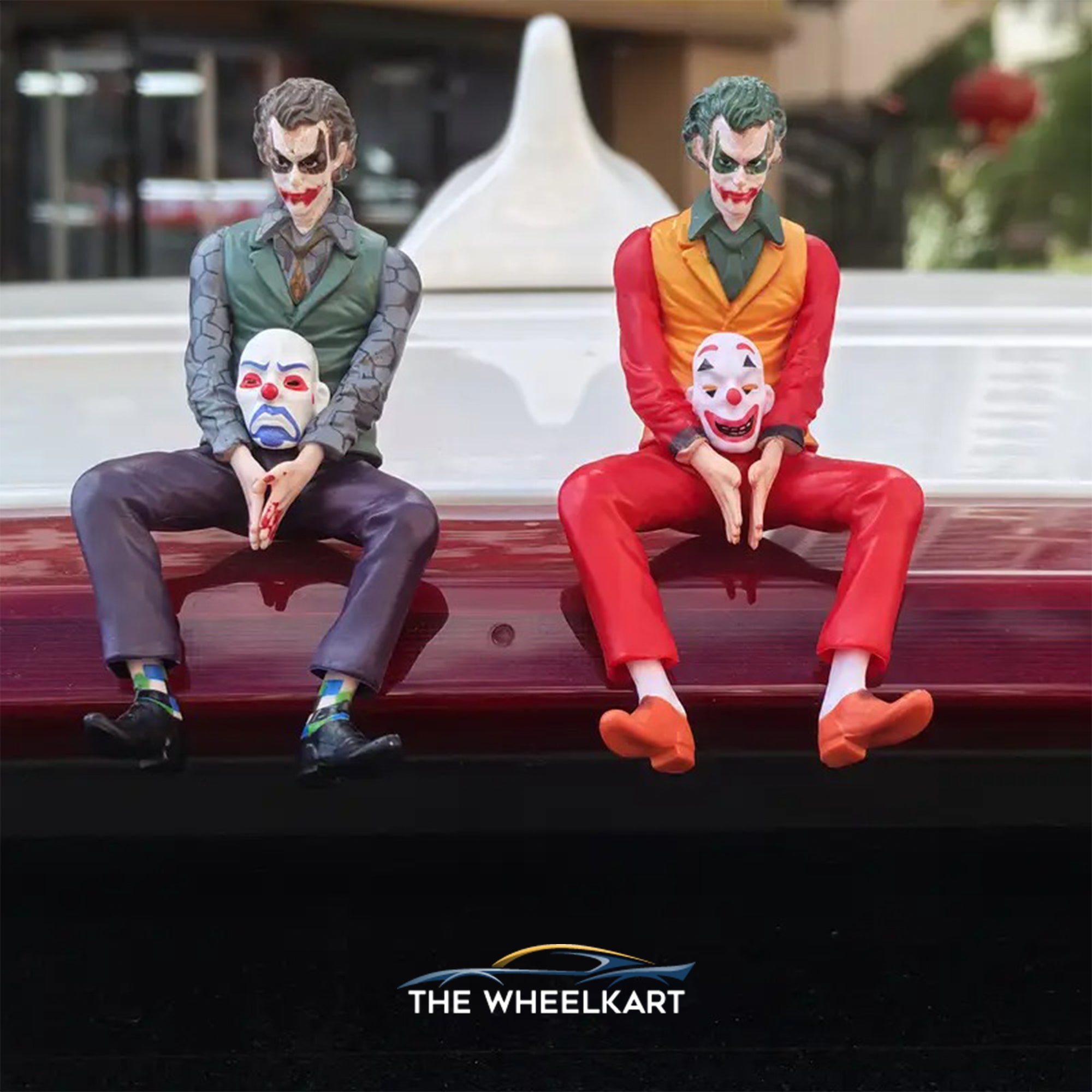 Car dashboard decorative clown tail seat ornament