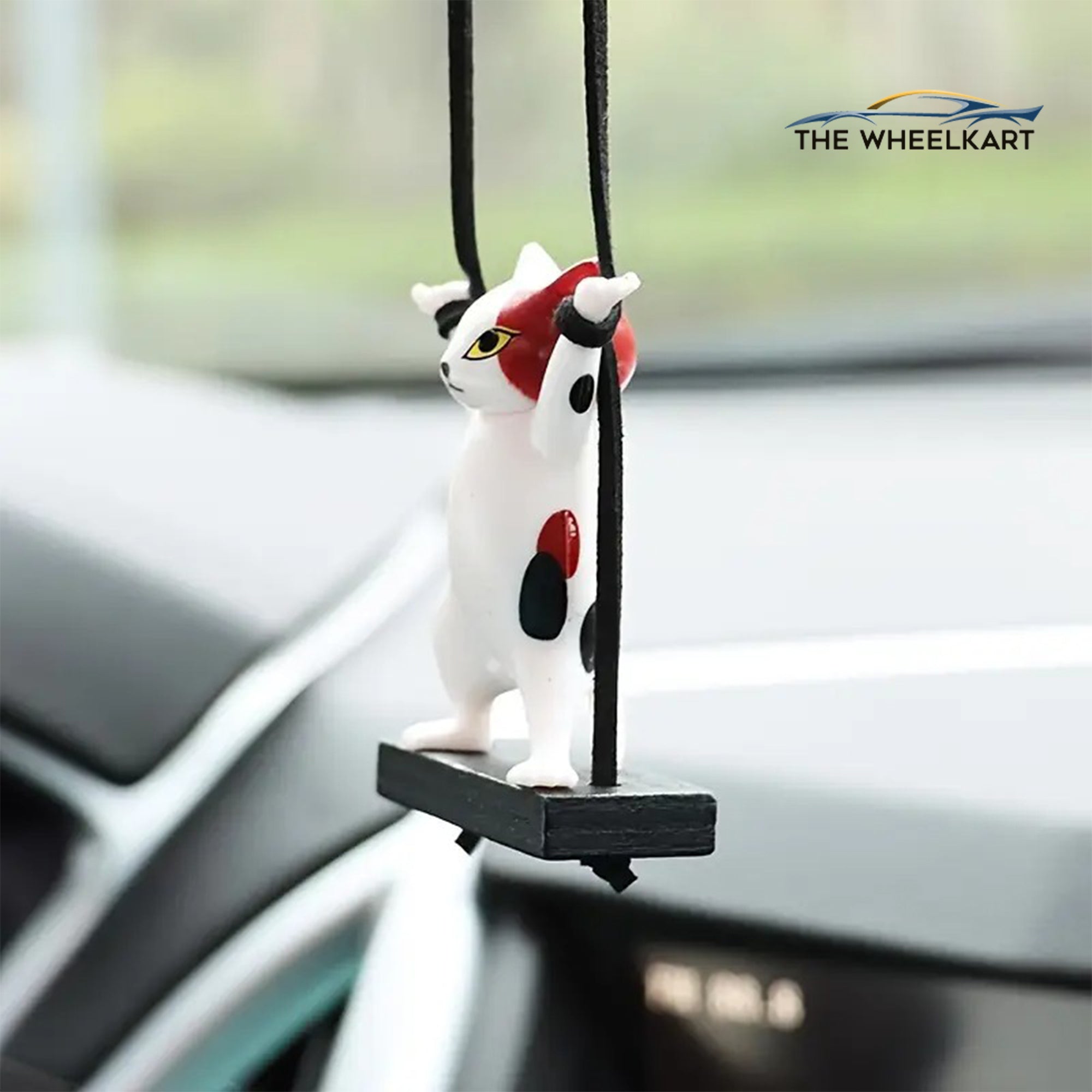 1pc Charming Cat Car Pendant, Cute Cat Dancing Cat