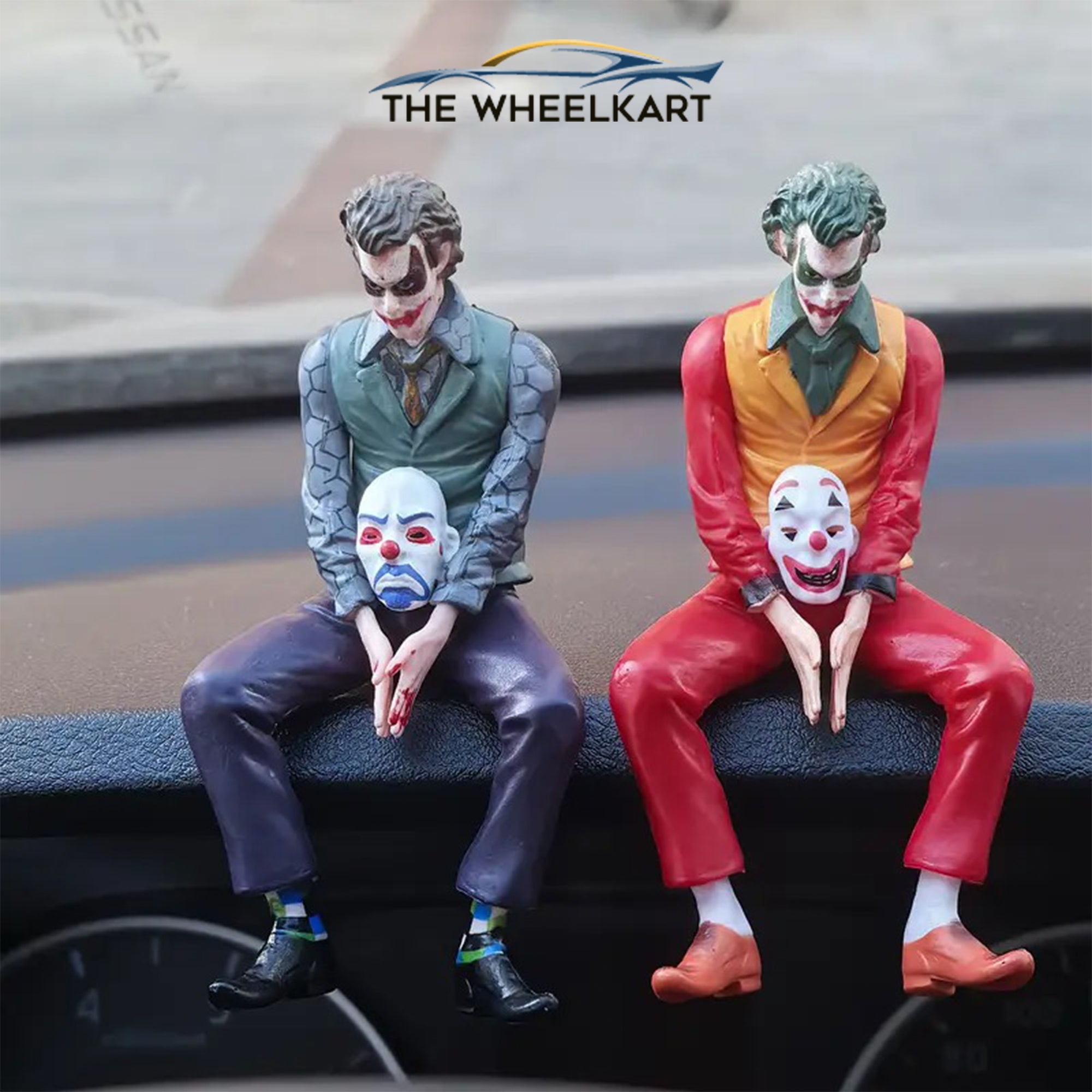 Car dashboard decorative clown tail seat ornament